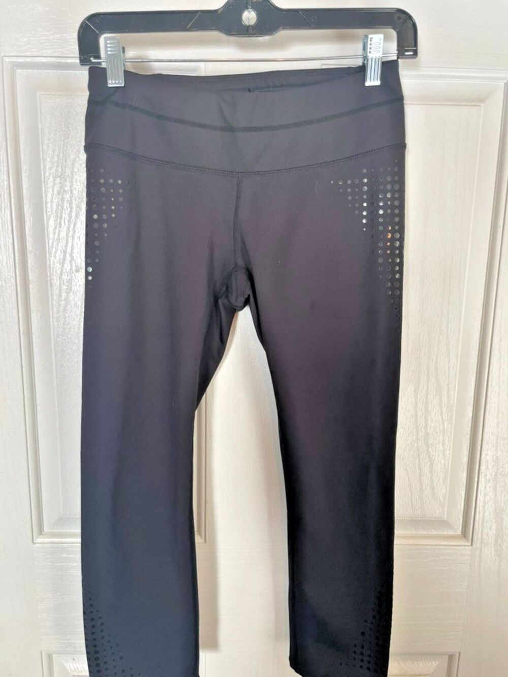 Vintage Athleta capri sequens leggings black Women's Size small NWoT